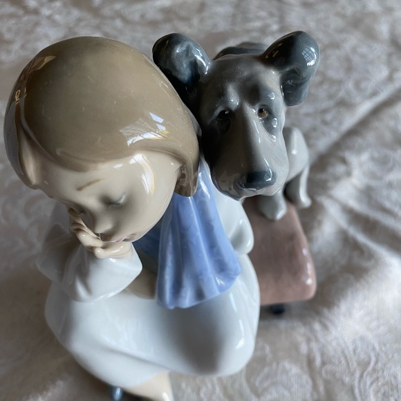 RETIRED 1998 ‘WE CAN’T PLAY LLADRO’ PORCELAIN FIGURINE-Item#01005706 - Picture 2 of 8